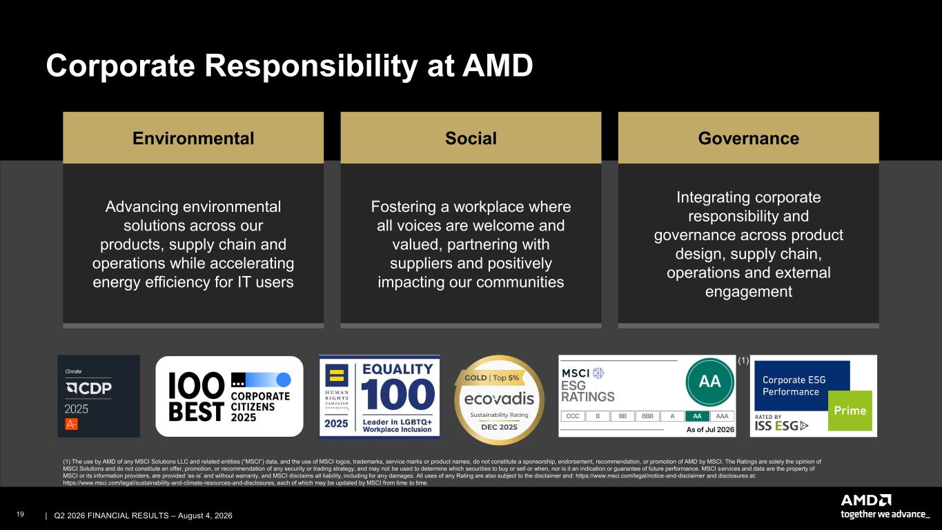 Accessible PDF of AMD Financial Results 2Q26 presentation available under Document Links dropdown when available